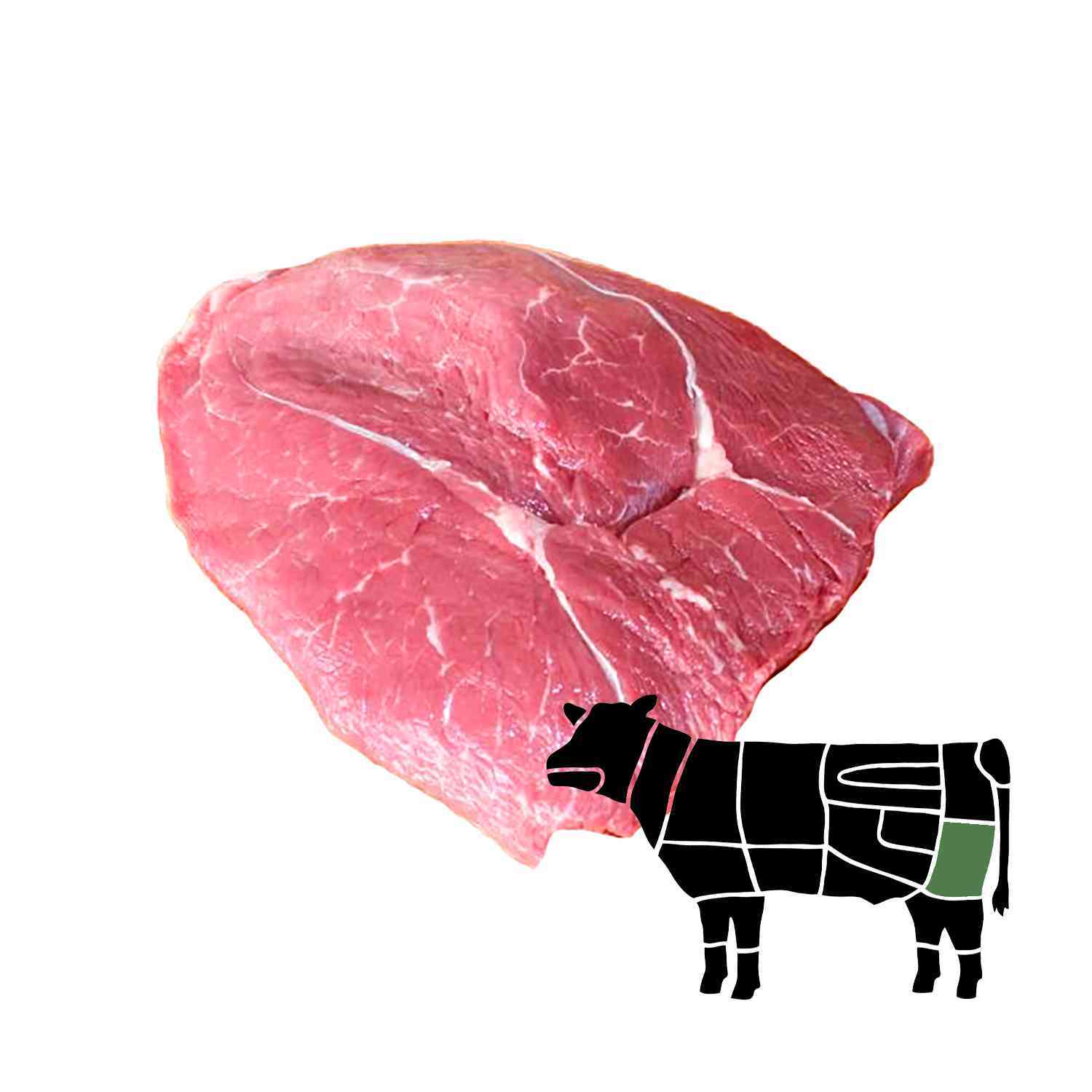 Мякоть бедра. Стейк из огузка (мраморная говядина)